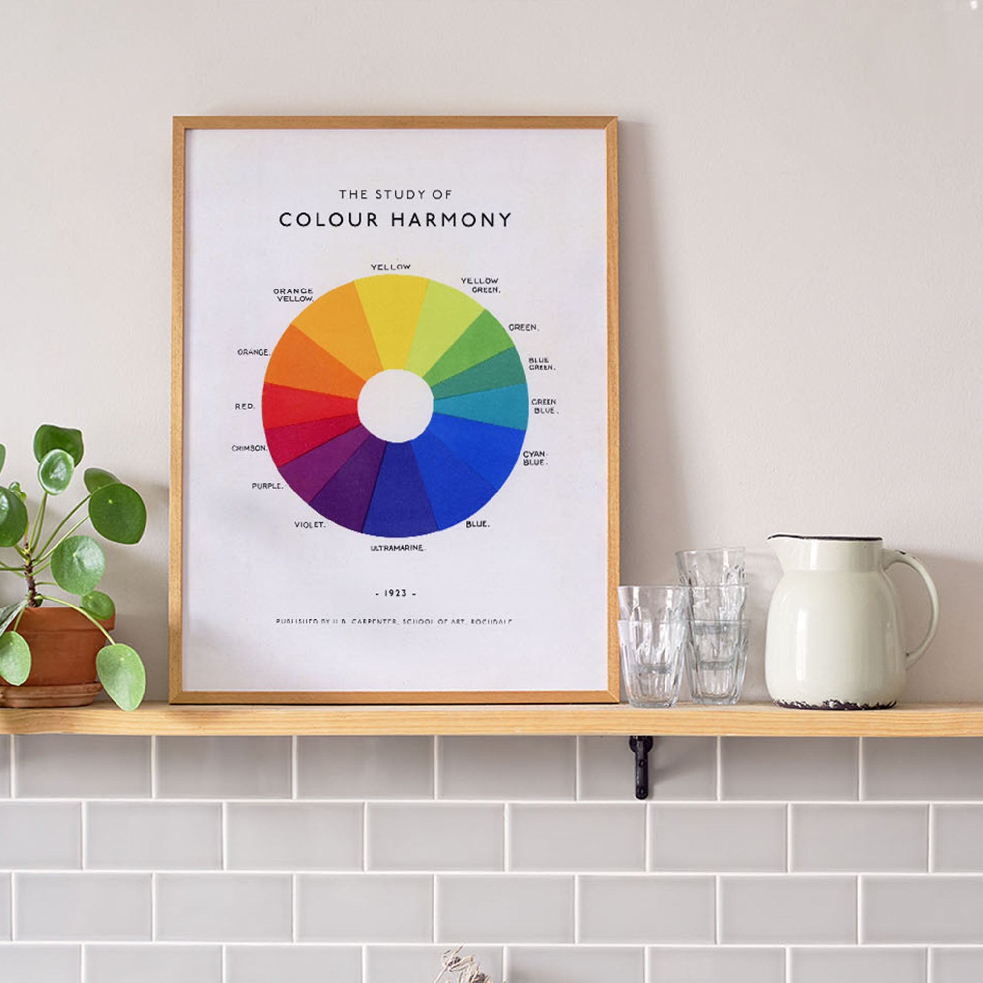 The Study of Colour Harmony Framed Fine Art Print