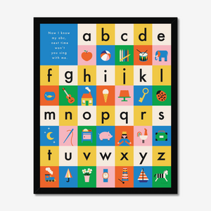 Vintage Playthings - Alphabet Fine Art Print Fine Art Print