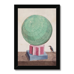 16th Century Geometry Drawings Green Framed Fine Art Print