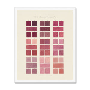 Watercolour Swatches - Pink Framed Fine Art Print