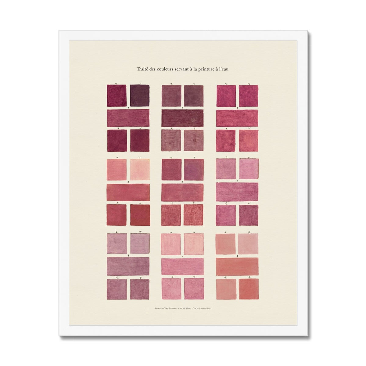 Watercolour Swatches - Pink Fine Art Print