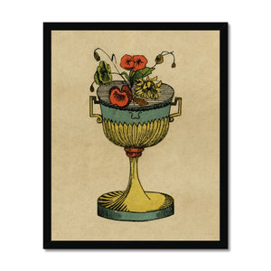 Tarot Card Cups Framed Fine Art Print