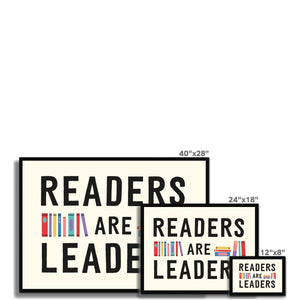 Readers Are Leaders Framed Fine Art Print