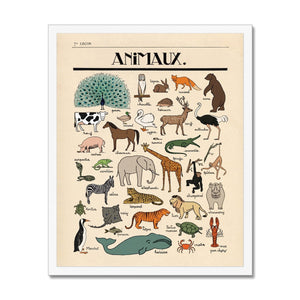 Les Animaux Framed Fine Art Print