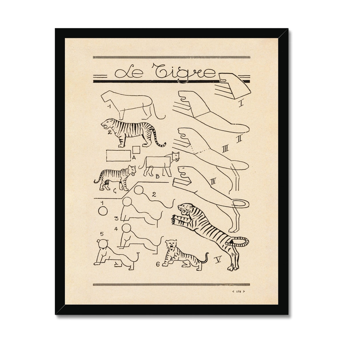 Le Tigre Framed Fine Art Print