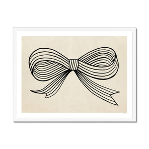 Ink Bow Framed Fine Art Print