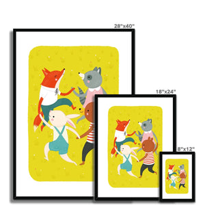 The Joy of Friends Framed Fine Art Print | Nora Aoyagi