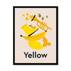 Favourite Colour Yellow Framed Fine Art Print