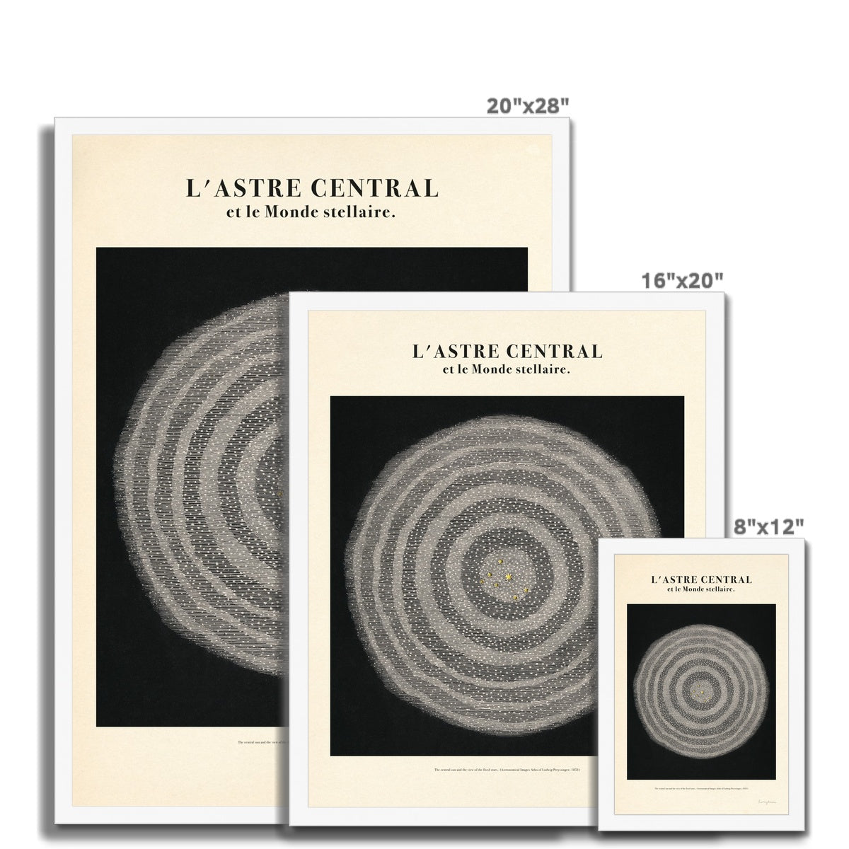 L’astre Central Et Le Monde Stellaire Fine Art Print