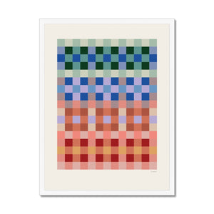 Pattern Studies Plaid Framed Fine Art Print