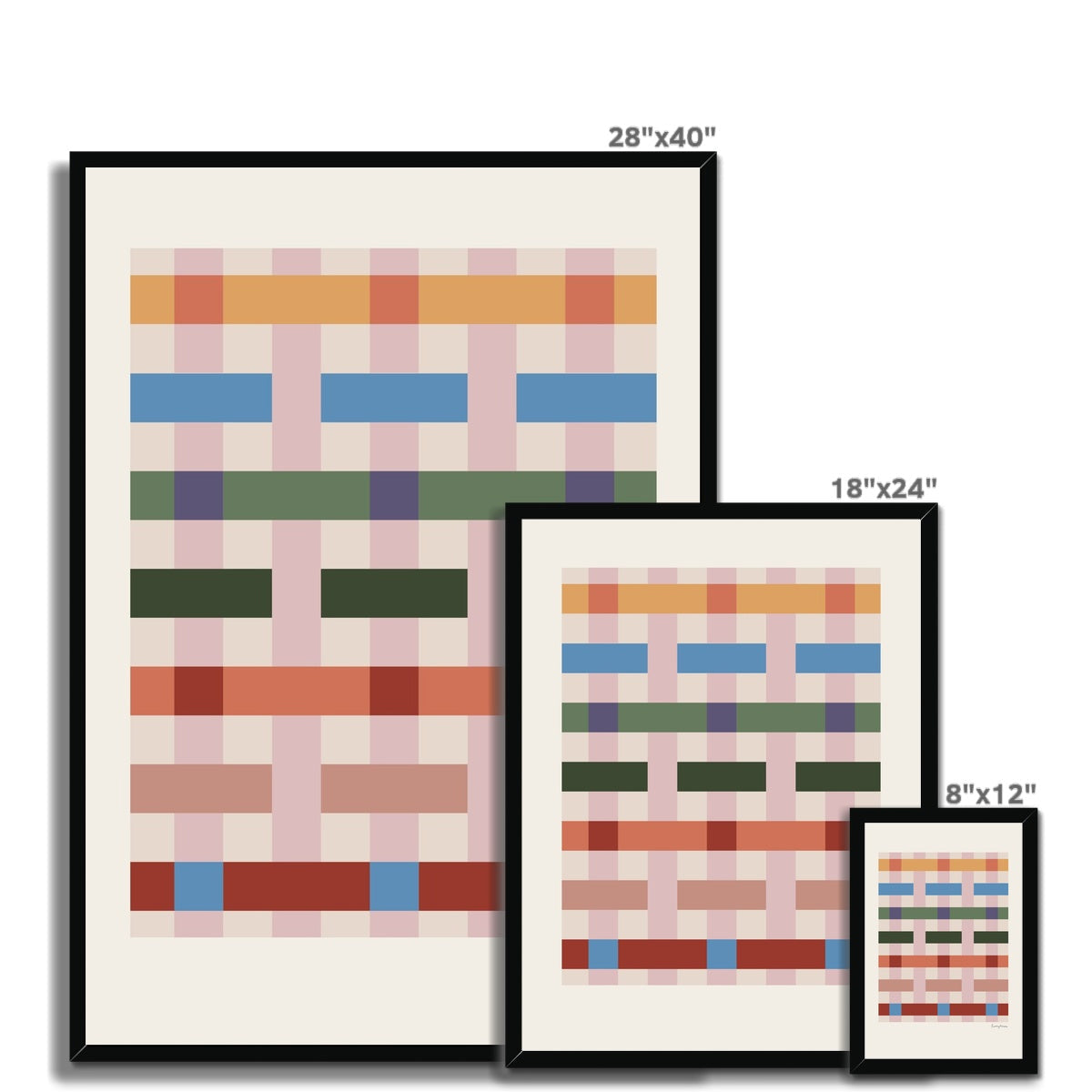 Pattern Studies Weave Framed Fine Art Print