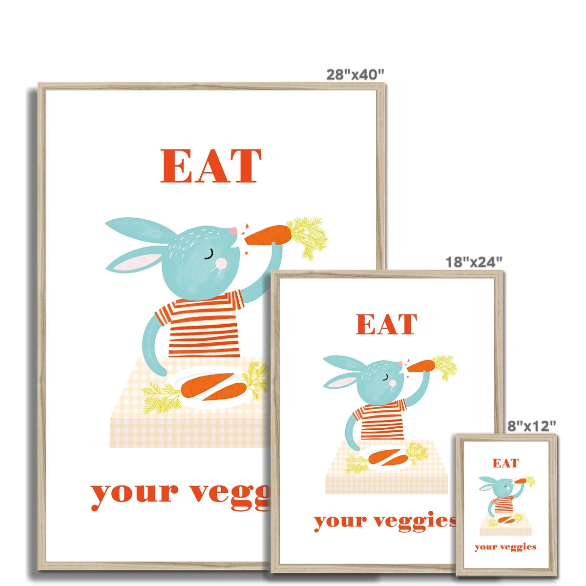 Eat Your Veggies Framed Fine Art Print | Nora Aoyagi