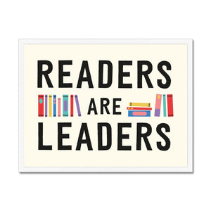 Readers Are Leaders Framed Fine Art Print