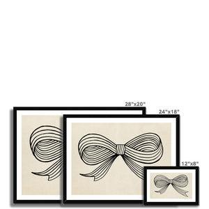 Ink Bow Framed Fine Art Print