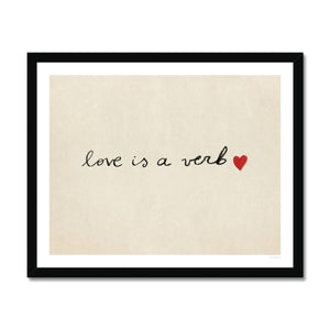 Love Is A Verb Fine Art Print – Roomytown USA