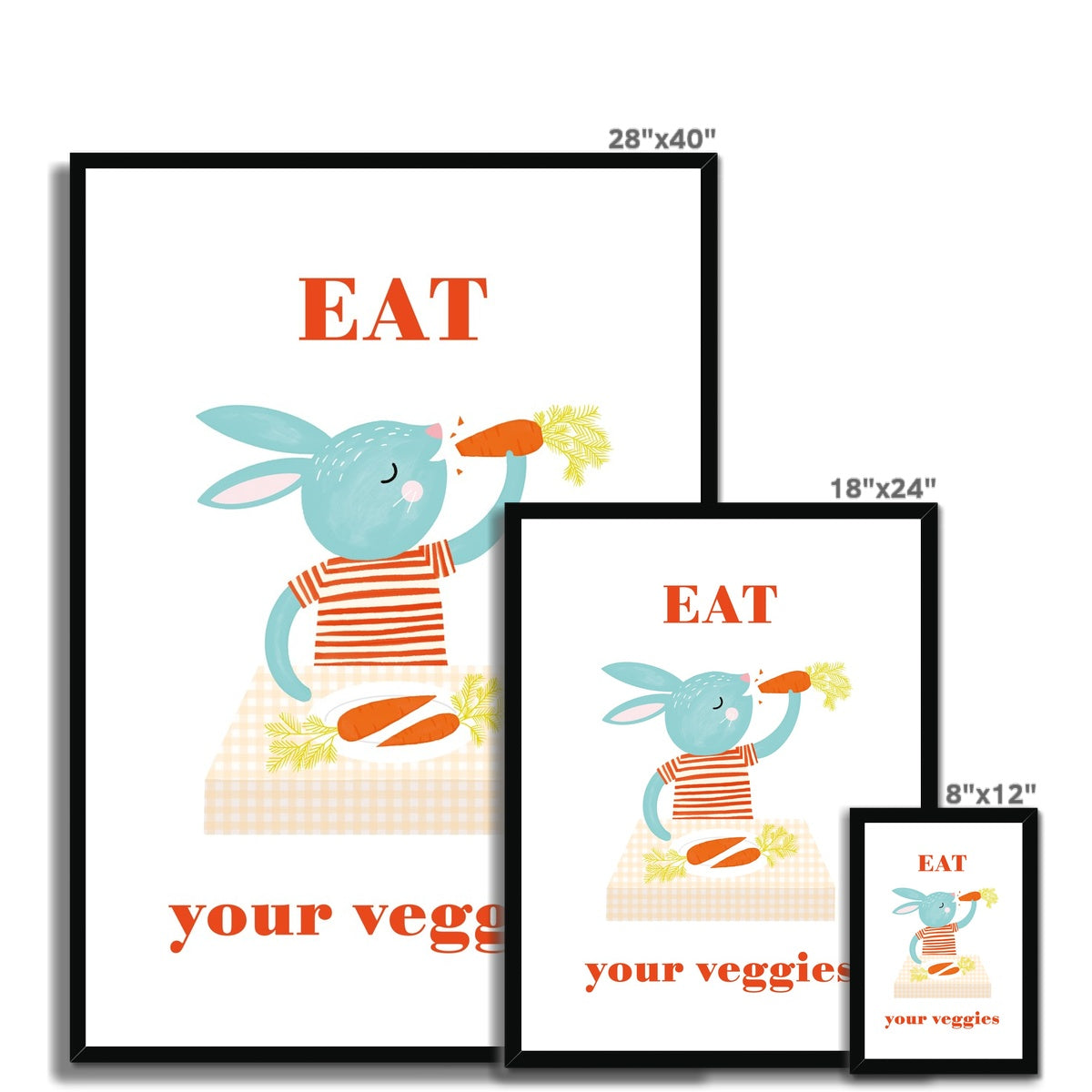 Eat Your Veggies Framed Fine Art Print | Nora Aoyagi