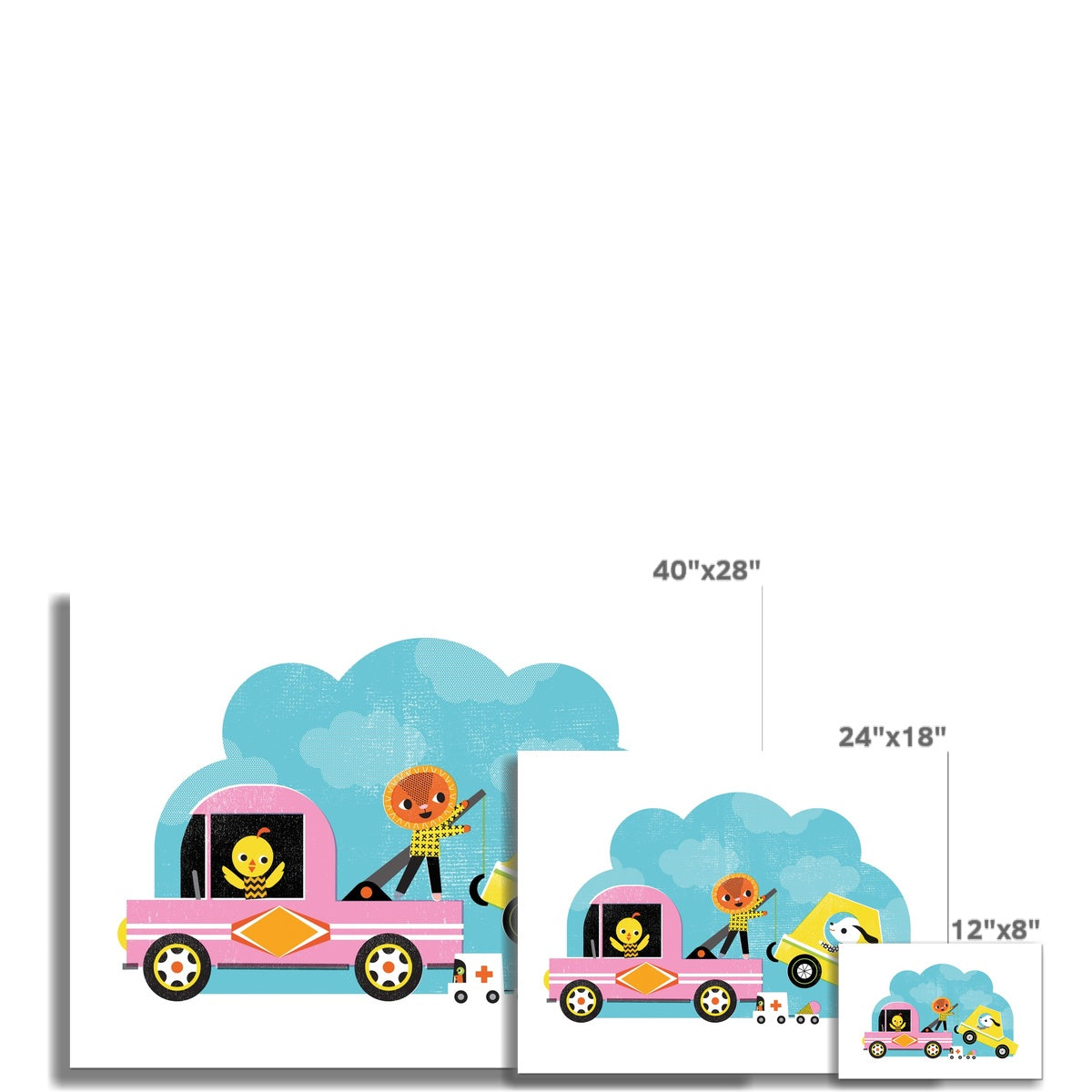 Tow Truck Fine Art Print | Sara Gillingham