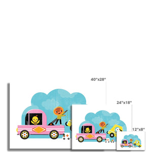 Tow Truck Fine Art Print | Sara Gillingham