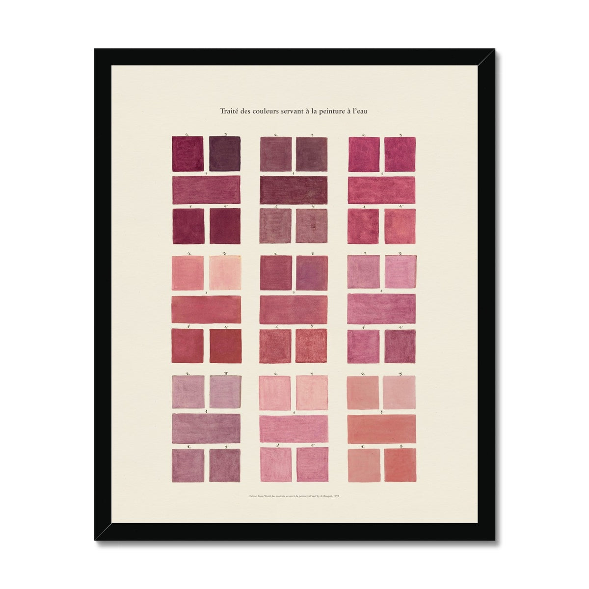 Watercolour Swatches - Pink Fine Art Print