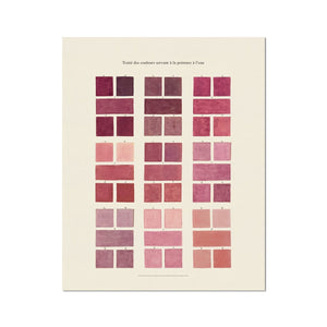 Watercolour Swatches - Pink Fine Art Print