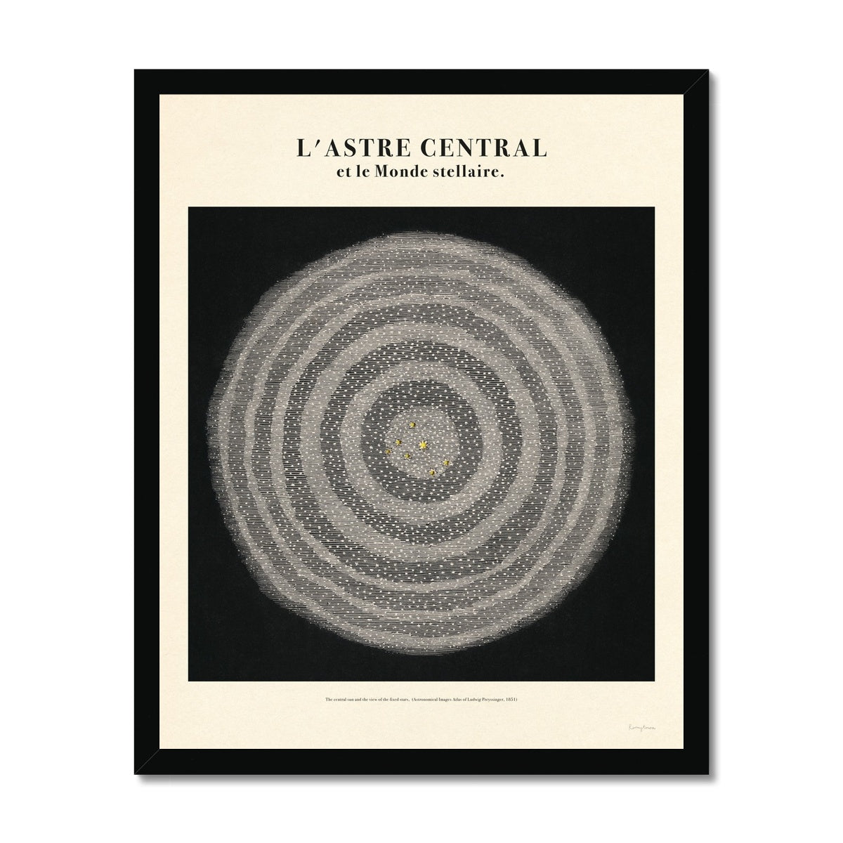 L’astre Central Et Le Monde Stellaire Fine Art Print