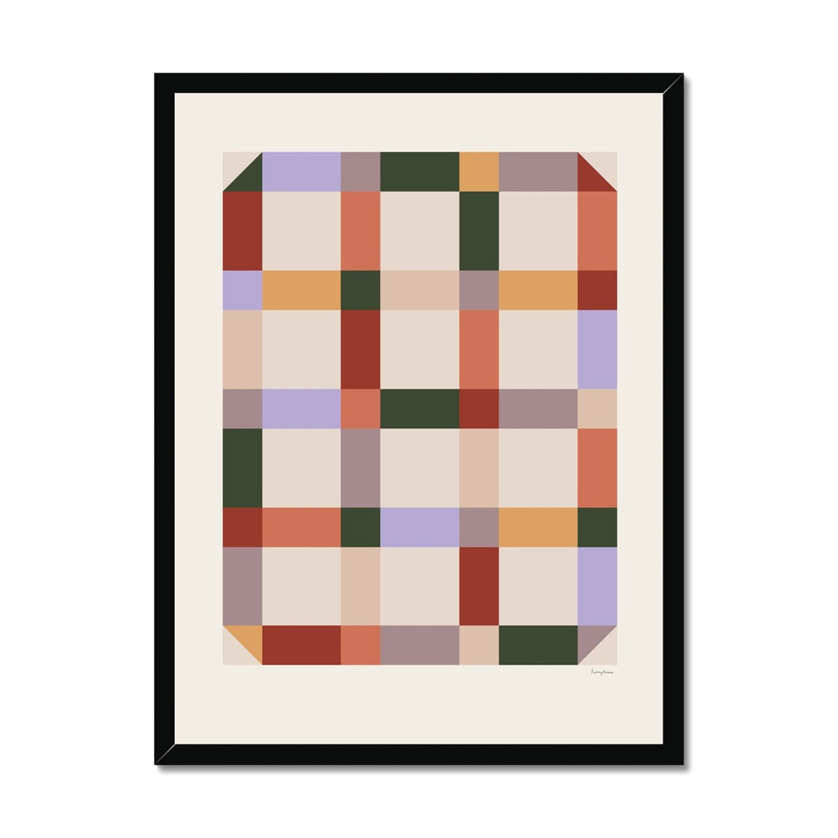 Pattern Studies Twill Framed Fine Art Print