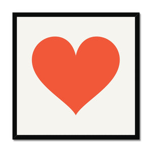 Red Heart Framed Fine Art Print