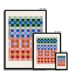 Pattern Studies Plaid Framed Fine Art Print